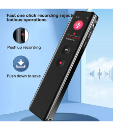 Диктофон Bluetooth с экраном, интеллектуальное шумоподавление, MP3-плеер