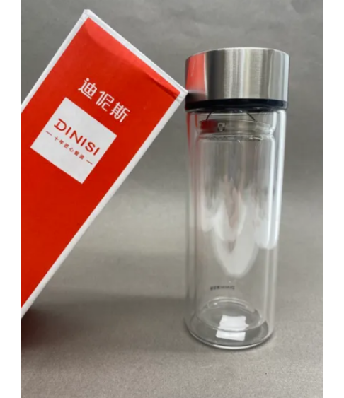 Фляга-термос стеклянная, двухслойная, 300 мл Фляга-термос стеклянная, двухслойная, 300 мл