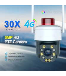 Камера 4G Tuya Smart 5MP 30X c оптическим зумом 