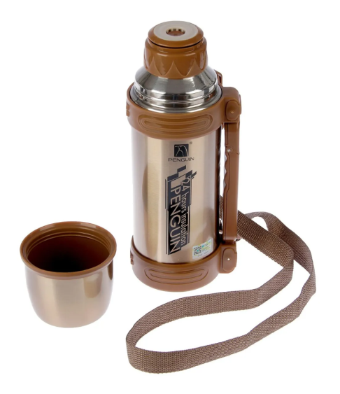 Туристический термос "PENGUIN" с регулируемой ручкой, держит тепло 24 ч Туристический термос "PENGUIN" с регулируемой ручкой, держит тепло 24 ч