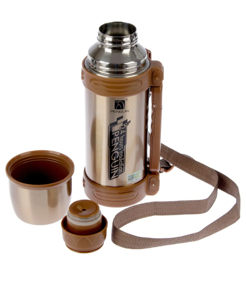 Туристический термос "PENGUIN" с регулируемой ручкой, держит тепло 24 ч Туристический термос "PENGUIN" с регулируемой ручкой, держит тепло 24 ч