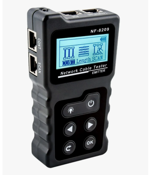 Кабельный тестер цифровой "Noyafa" NF-8209 (английская  кнопка)