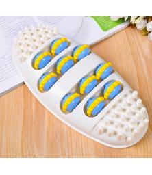 ﻿Массажёр для ног с роликами и массажными шипами