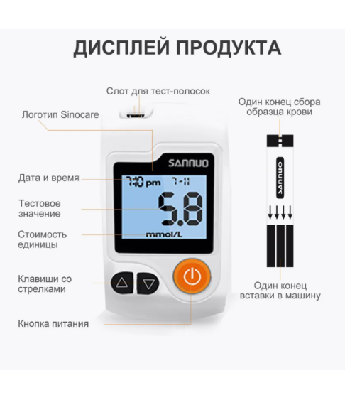 Глюкометр Sannuo GA-3 Глюкометр Sannuo GA-3