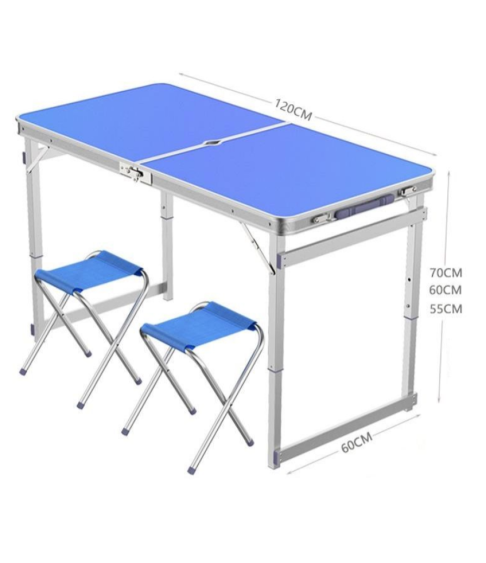 Складной туристический стол с 4 табуретками Складной туристический стол с 4 табуретками