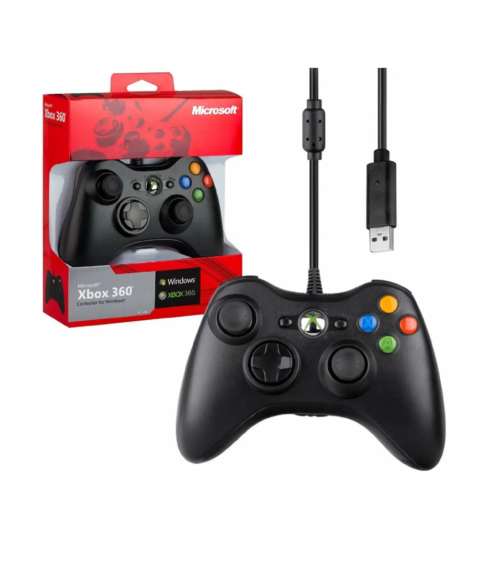 Джойстик проводной Controller for Xbox 360 (черный) Джойстик проводной Controller for Xbox 360 (черный)