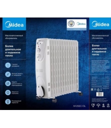 ﻿Масляный радиатор Midea NY25EC-13L 2500W, белый