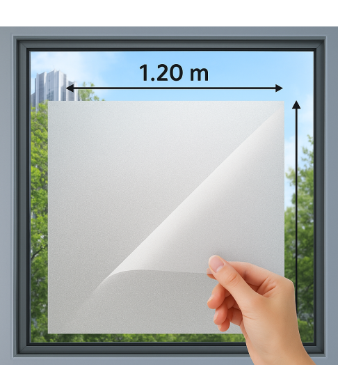 Матовая самоклеящаяся плёнка на окна (ширина 1.50 см, длина 1метр) Матовая самоклеящаяся плёнка на окна (ширина 1.50 см, длина 1метр)