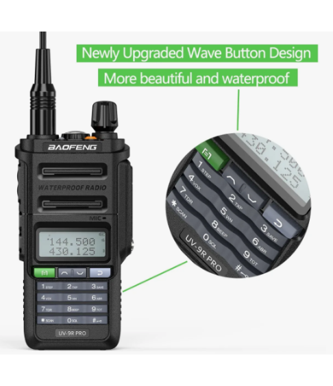 ﻿Рация "Baofeng" UV-9R Pro с разъемом Type-C для зарядки