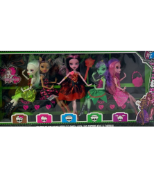 ﻿Набор из пяти кукол "Monster High" 