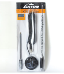 Антенна автомобильная для радиостанции Си-Би диапазона Luiton LT18-2442 с магнитным основанием и кабелем RG58 5м штекер UHF / PL259 (26.965-27.405МГц)