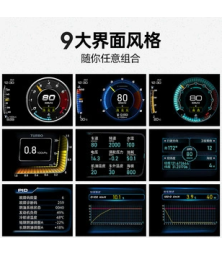 Проекционный дисплей самобезопасности, HUD, компьютер для вождения, ЖК-дисплей высокой четкости, obd-прибор, GPS, турбина Beidou A600