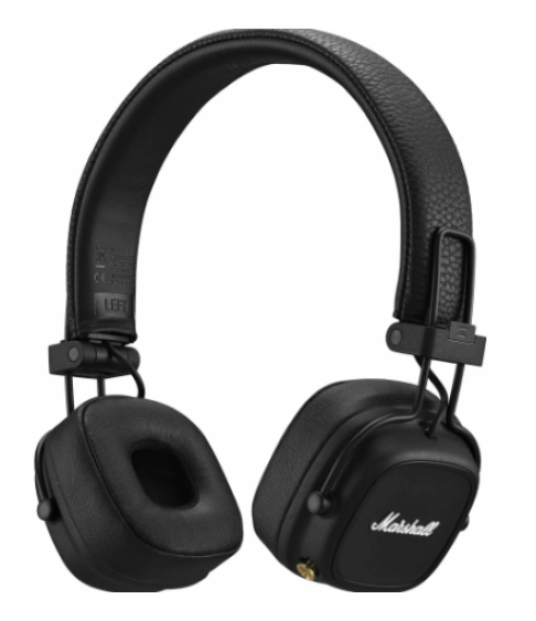Беспроводные наушники Marshall Major IV, mini jack 3.5 mm, черный