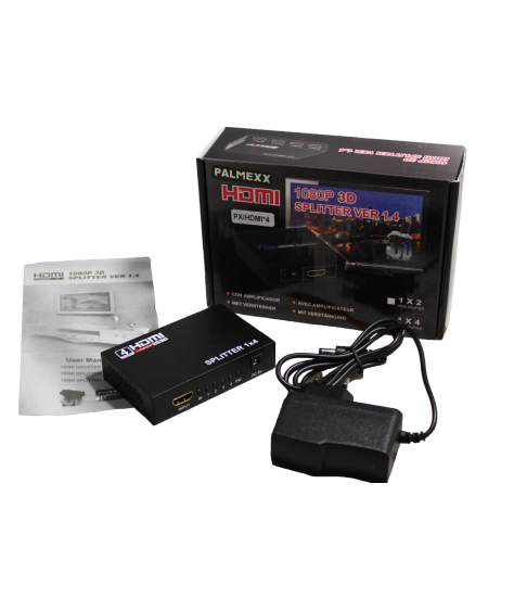 HDMI делитель (HDMI разветвитель, HDMI Splitter) 1*4 (1080P 3D splitter ver 1.4)
