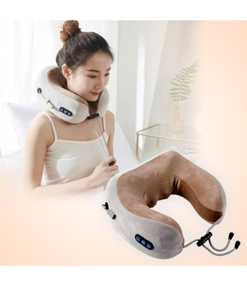 U-shapped massage pillow