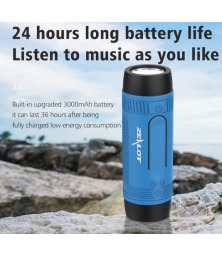 Zealot S1 5in1 Bluetooth водонепроницаемый стерео фонарик Power Bank TF динамик