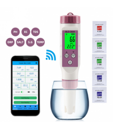 Тестер воды 7-в-1 BLE-C600 с Bluetooth (PH / ORP / EC / TDS / SALT / Temp / S.G)