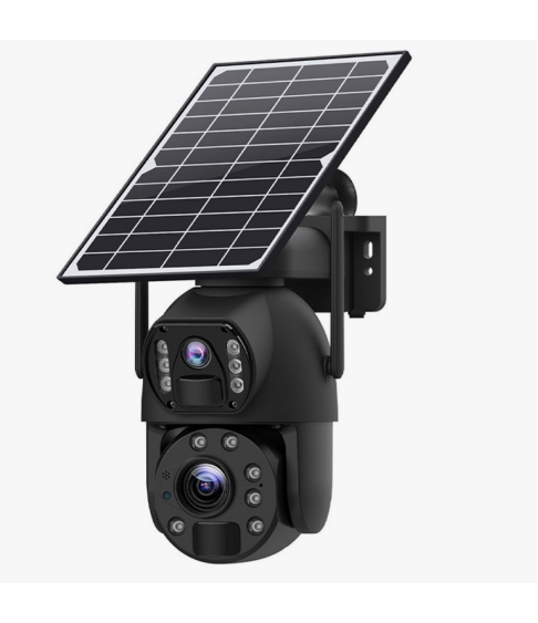 Солнечная камера 4G SIM 20X оптический зум солнечная батарея камера двойной вид ночного видения .
