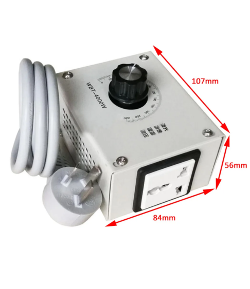 Регулятор скорости двигателя 4000 Вт переменный ток 220 В регулятор переменного напряжения регулятор скорости вентилятора диммер двигателя Регулятор скорости двигателя 4000 Вт переменный ток 220 В регулятор переменного напряжения регулятор скорости вентилятора диммер двигателя