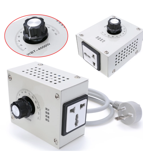 Регулятор скорости двигателя 4000 Вт переменный ток 220 В регулятор переменного напряжения регулятор скорости вентилятора диммер двигателя Регулятор скорости двигателя 4000 Вт переменный ток 220 В регулятор переменного напряжения регулятор скорости вентилятора диммер двигателя