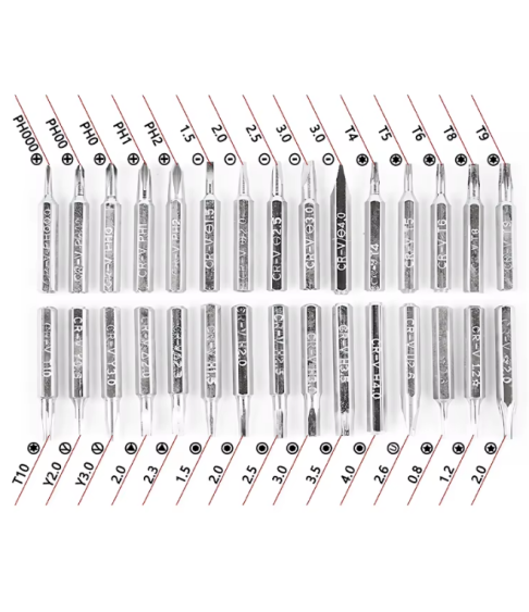 Набор отверток для ремонта электроники (31 в 1) Набор отверток для ремонта электроники (31 в 1)