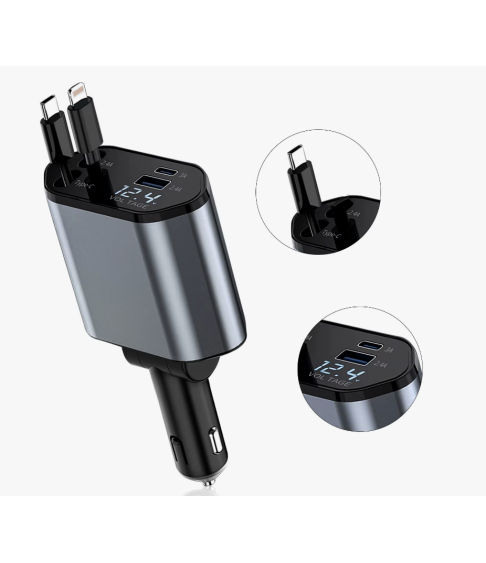 Универсальный автомобильный адаптер-зарядка с прикуривателя 120 Вт Универсальный автомобильный адаптер-зарядка с прикуривателя 120 Вт