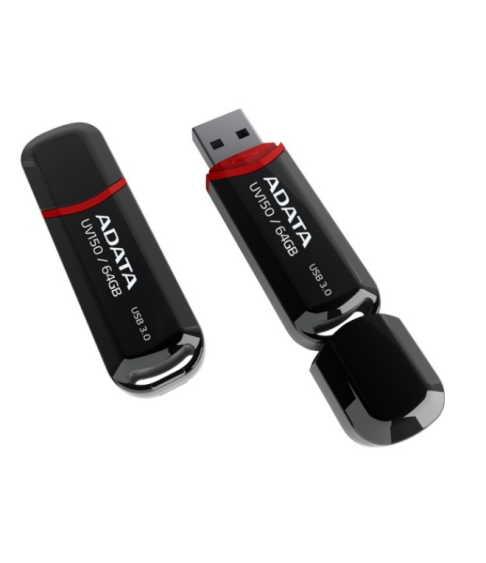 USB флешка ADATA UV150 64Gb black USB 3.1