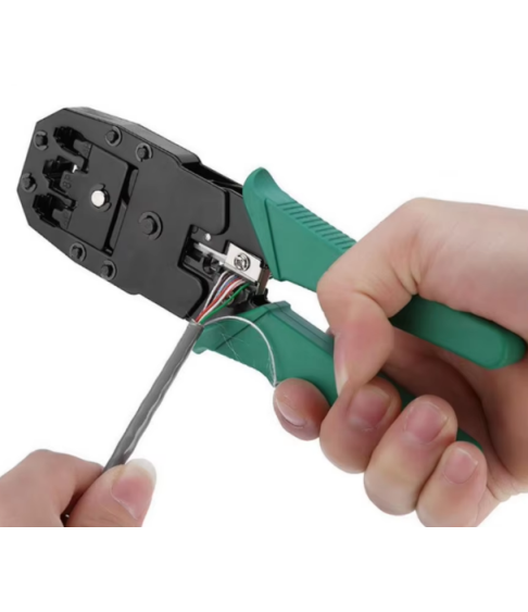 Плоскогубцы для обжима разъемов RJ11, RJ12, RJ45, для сетевых и телефонных кабелей Плоскогубцы для обжима разъемов RJ11, RJ12, RJ45, для сетевых и телефонных кабелей