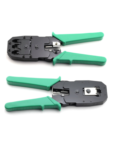 Плоскогубцы для обжима разъемов RJ11, RJ12, RJ45, для сетевых и телефонных кабелей Плоскогубцы для обжима разъемов RJ11, RJ12, RJ45, для сетевых и телефонных кабелей