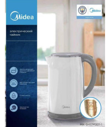 Чайник электрический "MIDEA"  MK-SH17M301-1  (белый и черный)