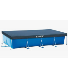 Тент для прямоугольного бассейна Intex #28039, ПВХ, синий, 4.5х2.2м
