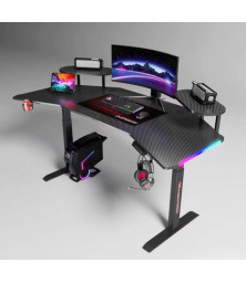Игровой компьютерный стол с электроприводом и RGB-подсветкой