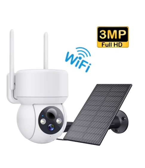 Камера 3MP WiFi с солнечным панелем  (Mobile App：Ubox)  "TZ-DNB334"