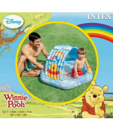 Бассейн Intex "Винни-Пух" 58415, надувной, с навесом, толщина материала 0.25мм
