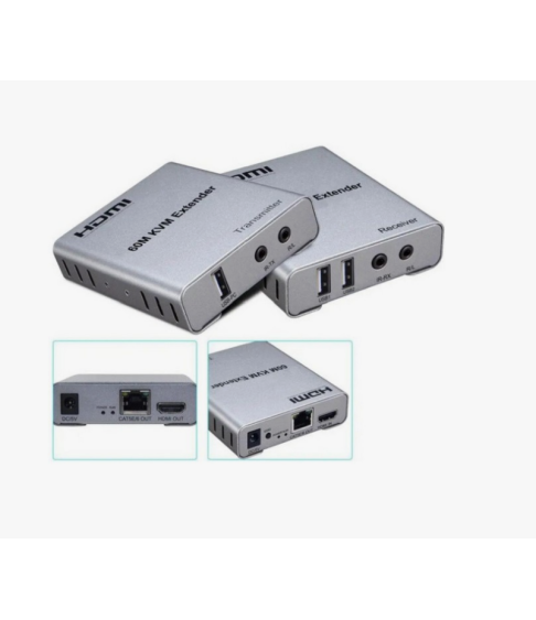  Удлинитель HDMI 60M KVM Extender With Audio