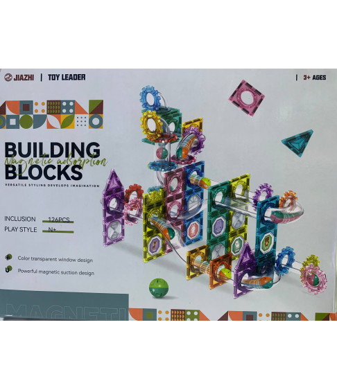 Конструктор, магнитный, 126 деталей