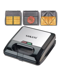 Сэндвичница, вафельница, грильница "SOKANY"  KJ303  