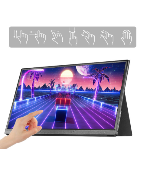 Портативный сенсорный монитор 14 дюймов с IPS-экраном Портативный сенсорный монитор 14 дюймов с IPS-экраном