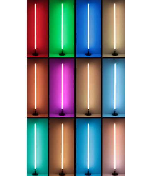 ﻿Светодиодная RGB LED трубка с пультом управления (0.9 м) + напольное основание, с подставкой 