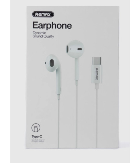 Проводные наушники Remax Earphone с разъёмом Type‑C 