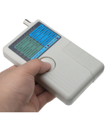 Тестер кабеля универсальный 5 в 1 RJ-45+RJ-11/RJ-12+1394+USB+BNC 3468 