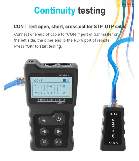  Тестовый кабель NOYAFA NF-8209 RJ45