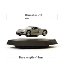 Левитирующая машинка Porsche, серый и красный