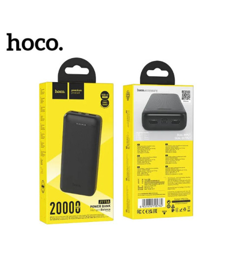 Портативный аккумулятор (Повербанк) Hoco J111A Smart charge (20000mAh), черный