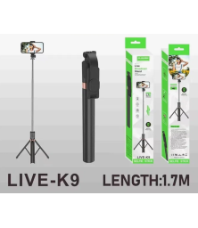 Bluetooth-штатив для селфи с пультом дистанционного управления PLOKAMA Live-K9, 1,7 м