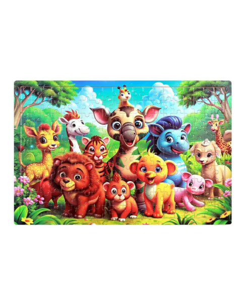 Детский пазл из 200 деталей с яркой красочной иллюстрацией