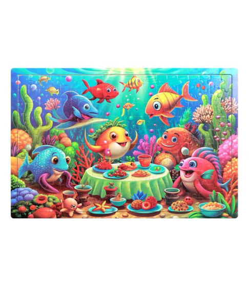 Детский пазл из 200 деталей с яркой красочной иллюстрацией