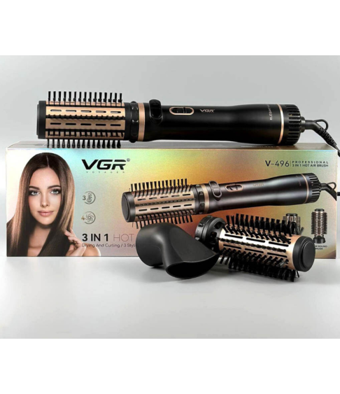 Профессиональная фен-щетка для волос VGR V-496,  3 в 1, мультистайлер для волос