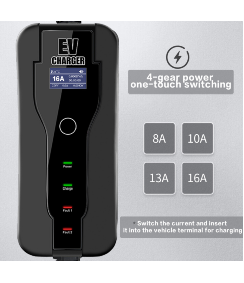 Зарядное устройство для электромобиля 3.6 кВт 16A 1-фаза Type2, GBT EV charge, 10 метров кабель