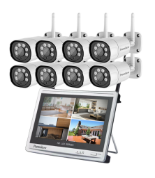 ﻿Видеокамера Psenmikow, состоящий из 8 беспроводных IP-камер и монитора-регистратора,  Камера 5G Kit (XSJ-NVR5008KCL)